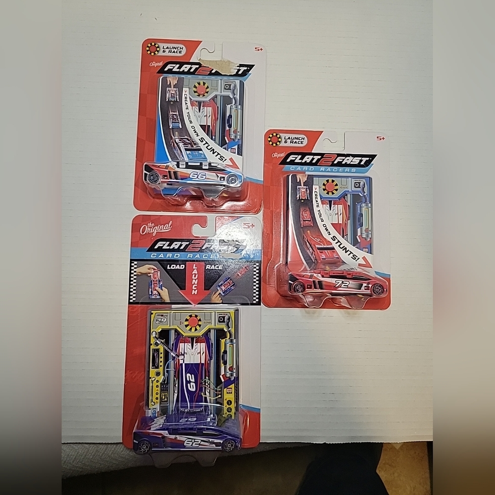 Luki Lab FLAT2FAST Card Racers 62 66 and 72 Lot of 3 NEW!